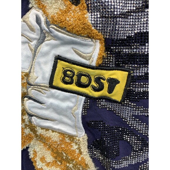 8IGTH DSTRKT Graphic 3D Print Tee T-Shirt Men's Size XL Baby Blue Blue Crew Neck - Picture 9 of 15